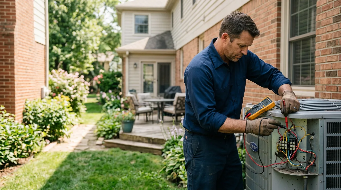 HVAC technician working near Farmington, PA